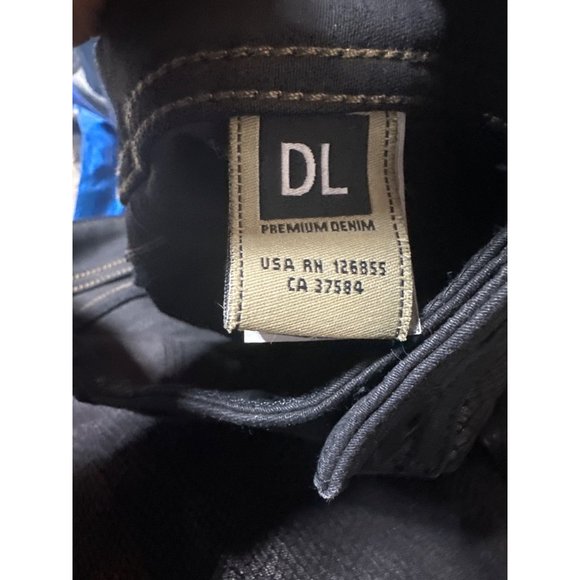 DL1961 Emma Power Legging Lamb Leather Skinny Jeans Coated Denim Edgy Sz 29 - Picture 11 of 16